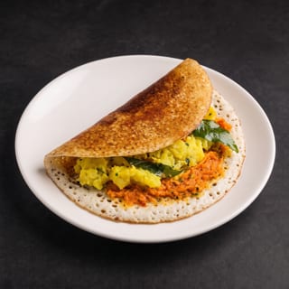 Potato Dosa & Yellow Lentil - Veggie Sambar