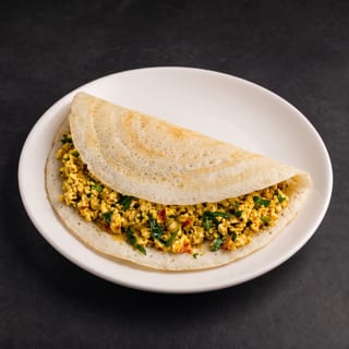 Paneer Dosa & Yellow Lentil - Veggie Sambar
