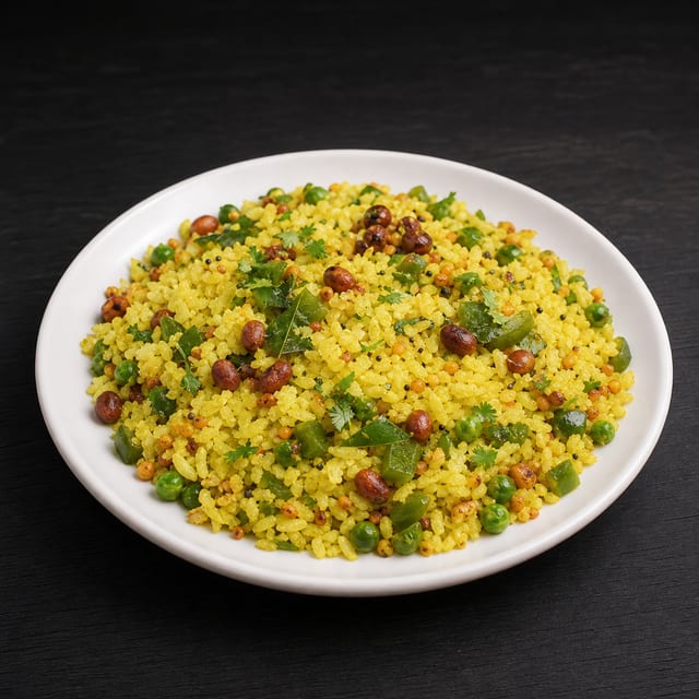 Rice Flakes & Veg Poha.